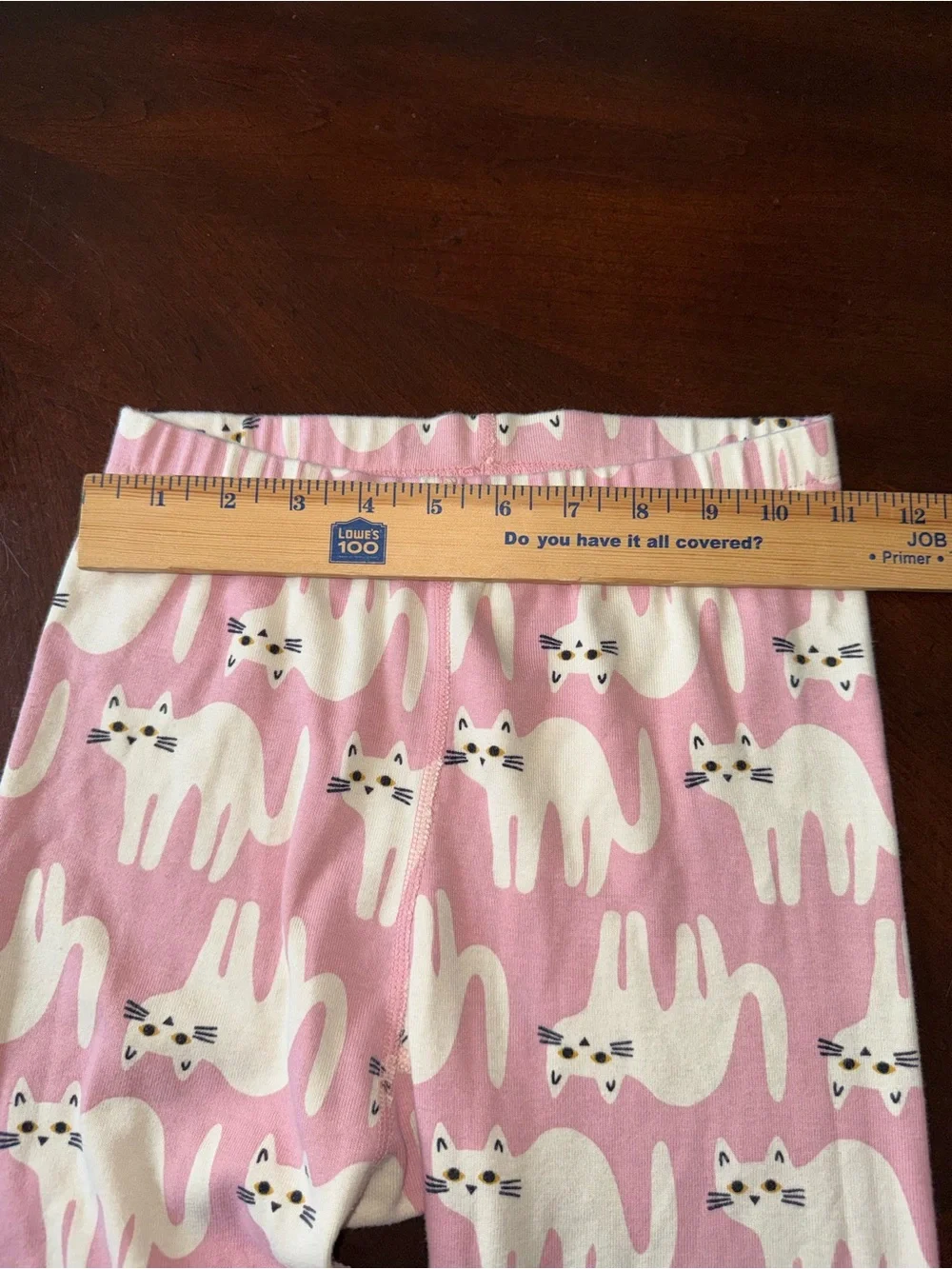 HANNA ANDERSSON Organic Long Johns Pajamas Cats Pink 140 (US 10) Halloween